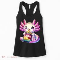 Axolotl Snaxolotl Anime Cute Kawaii Axolotl Women's Tank Top thumb 0