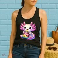 Axolotl Snaxolotl Anime Cute Kawaii Axolotl Women's Tank Top thumb 2
