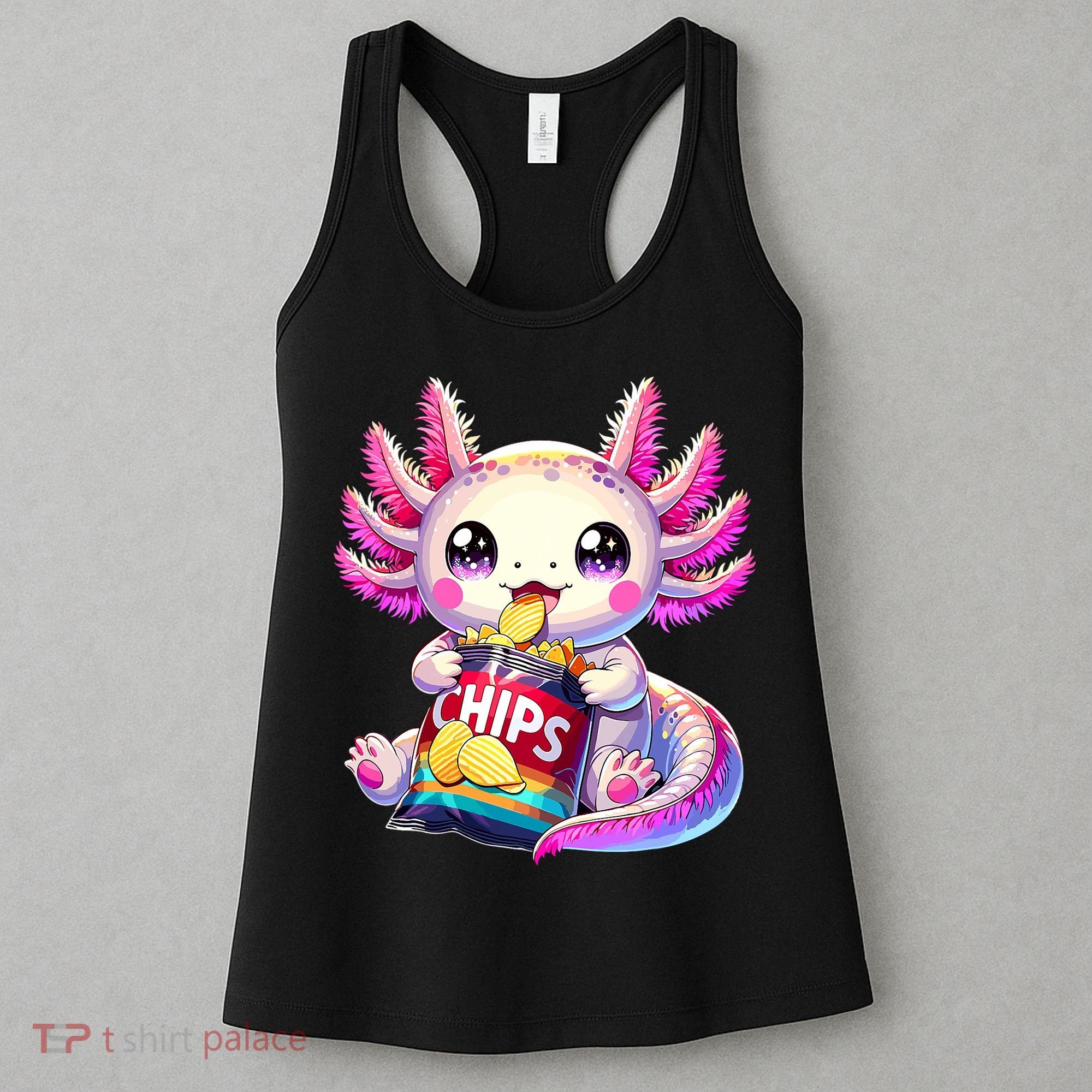 Axolotl Snaxolotl Anime Cute Kawaii Axolotl Women's Tank Top