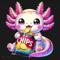 Axolotl Snaxolotl Anime Cute Kawaii Axolotl Women's Tank Top thumb 5