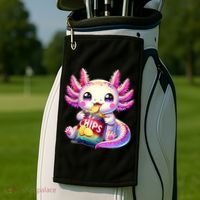 Axolotl Snaxolotl Anime Cute Kawaii Axolotl Golf Towel thumb 2