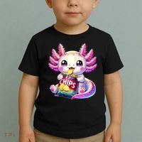 Axolotl Snaxolotl Anime Cute Kawaii Axolotl Toddler T-Shirt thumb 2
