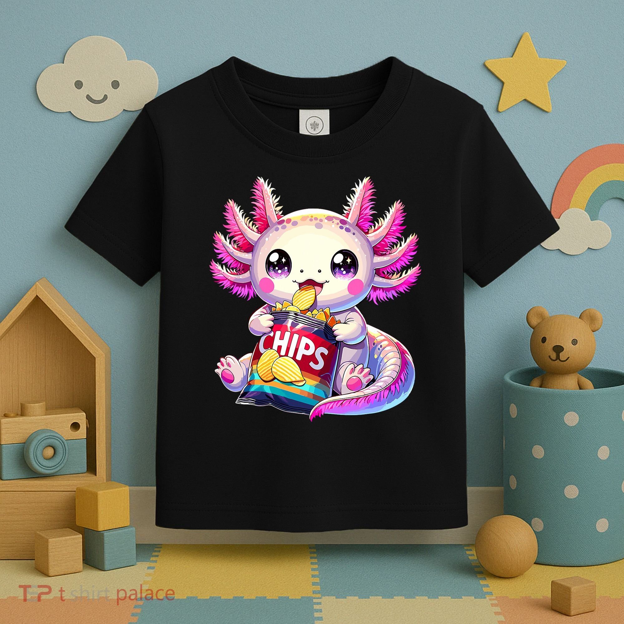 Axolotl Snaxolotl Anime Cute Kawaii Axolotl Toddler T-Shirt
