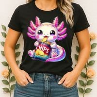 Axolotl Snaxolotl Anime Cute Kawaii Axolotl Women's T-Shirt thumb 2