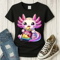 Axolotl Snaxolotl Anime Cute Kawaii Axolotl Women's T-Shirt thumb 3