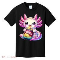 Axolotl Snaxolotl Anime Cute Kawaii Axolotl Kids T-Shirt thumb 0