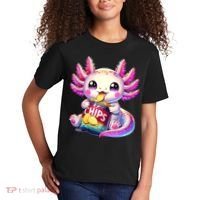 Axolotl Snaxolotl Anime Cute Kawaii Axolotl Kids T-Shirt thumb 2