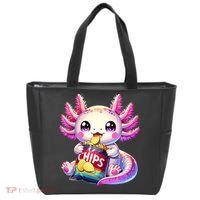 Axolotl Snaxolotl Anime Cute Kawaii Axolotl Tote Bag thumb 0