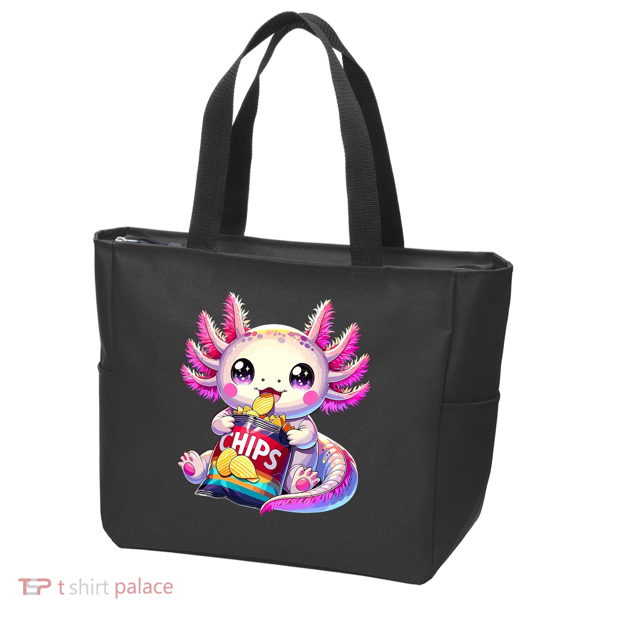 Axolotl Snaxolotl Anime Cute Kawaii Axolotl Tote Bag