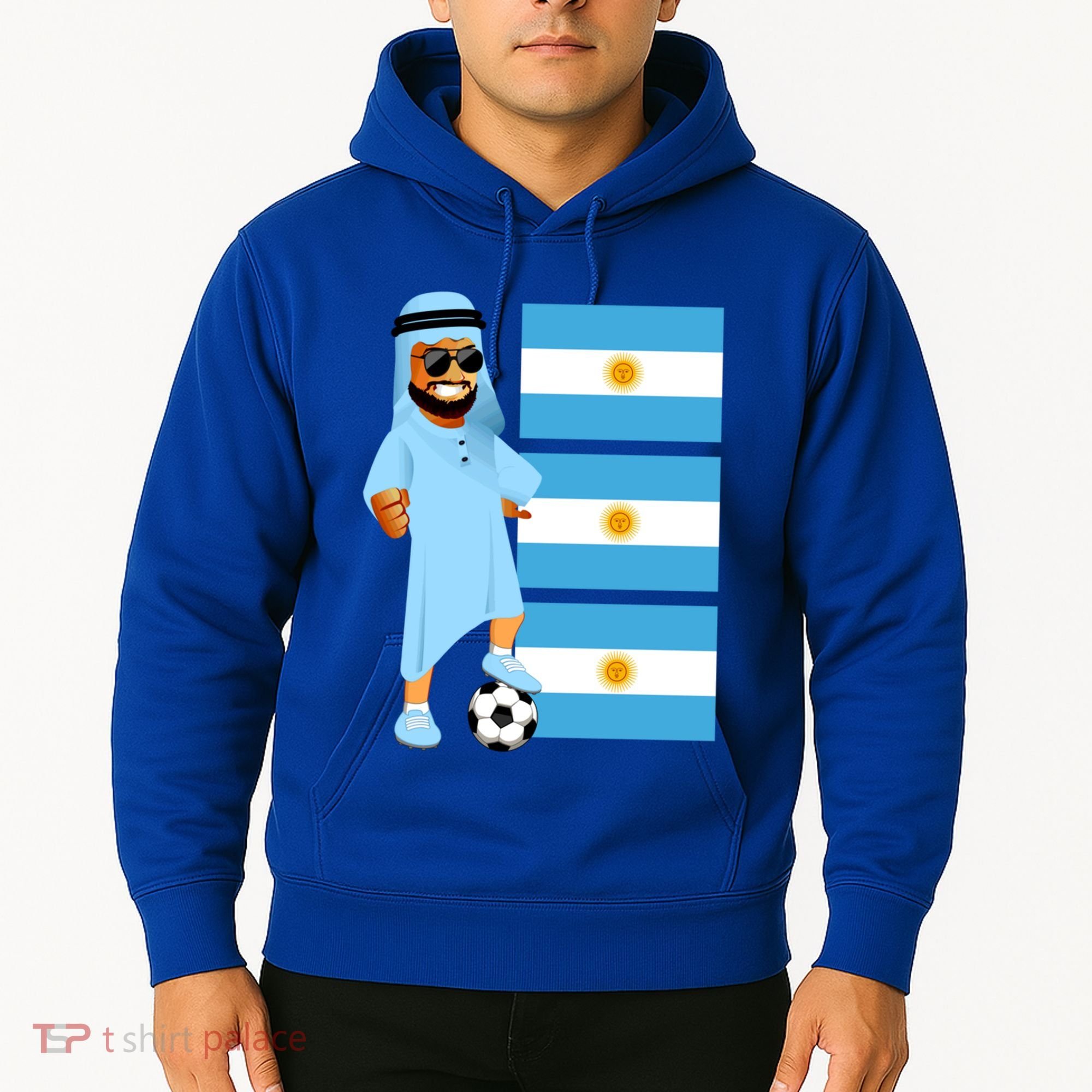 Argentina Sheik Argentina Flag Soccer Gift Hoodie