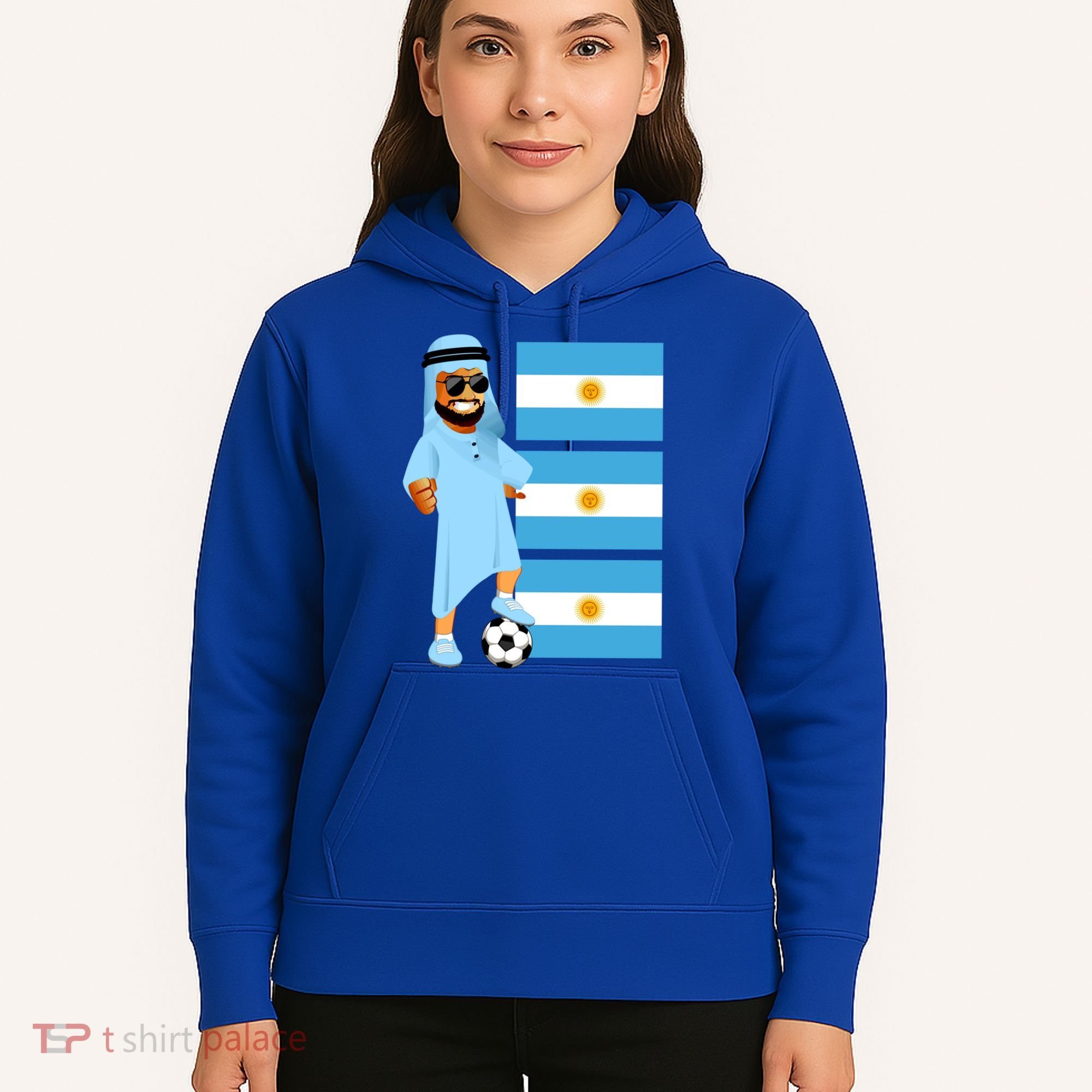 Argentina Sheik Argentina Flag Soccer Gift Hoodie