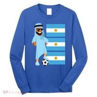 Argentina Sheik Argentina Flag Soccer Gift Long Sleeve Shirt thumb 0