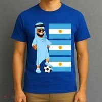 Argentina Sheik Argentina Flag Soccer Gift T-Shirt thumb 3