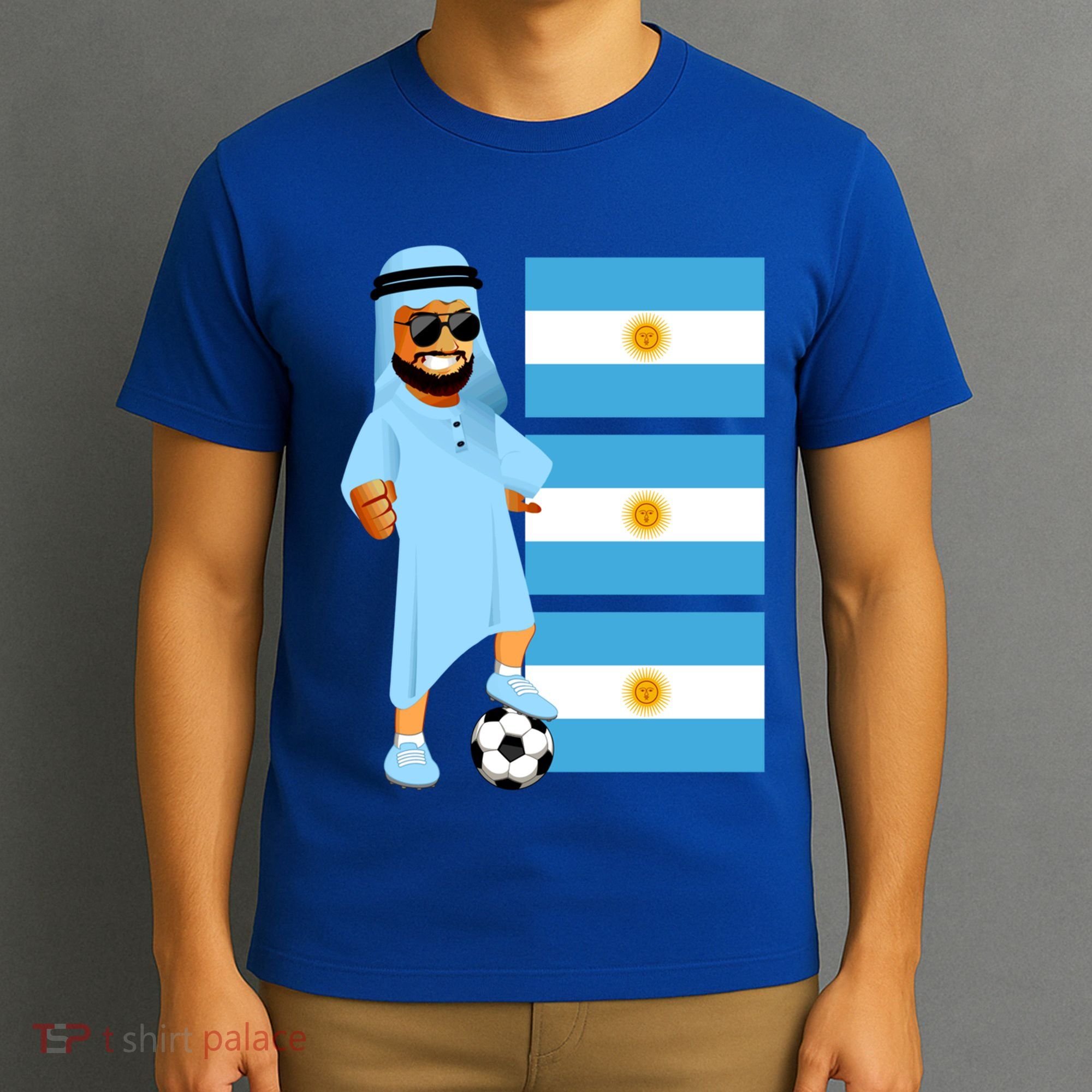 Argentina Sheik Argentina Flag Soccer Gift T-Shirt