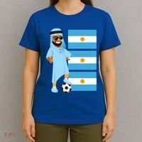 Argentina Sheik Argentina Flag Soccer Gift T-Shirt thumb 4