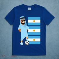 Argentina Sheik Argentina Flag Soccer Gift T-Shirt thumb 5