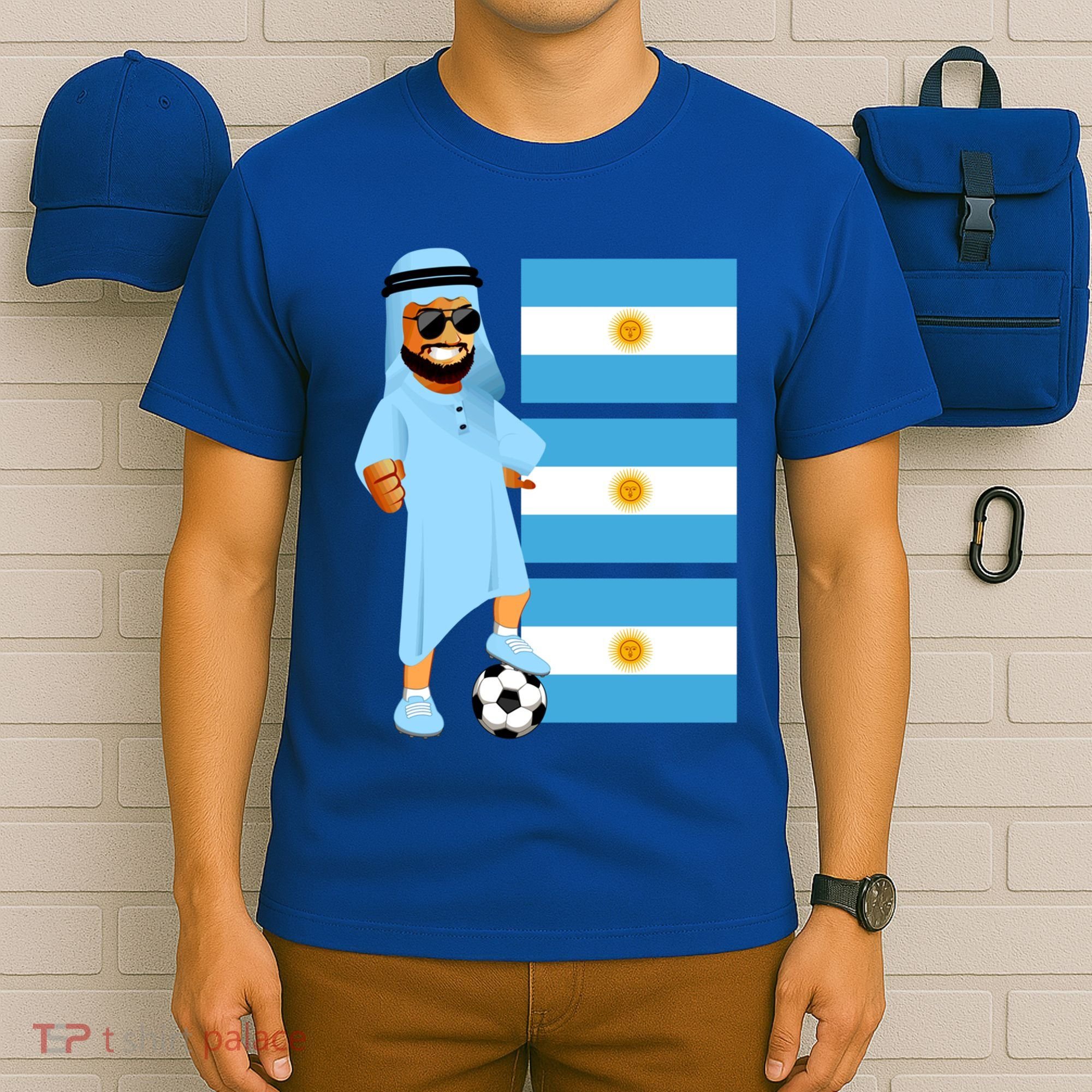 Argentina Sheik Argentina Flag Soccer Gift T-Shirt