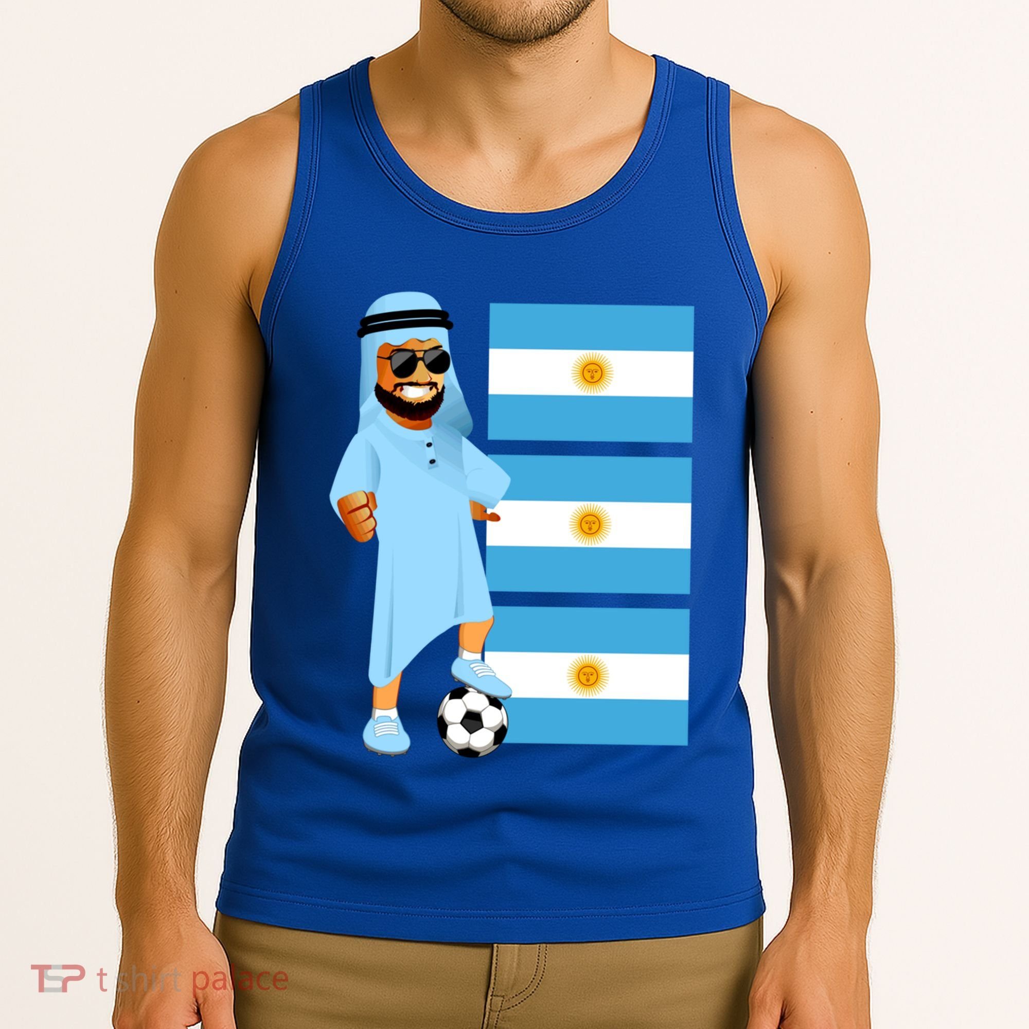 Argentina Sheik Argentina Flag Soccer Gift Tank Top