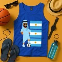 Argentina Sheik Argentina Flag Soccer Gift Tank Top thumb 4
