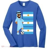 Argentina Sheik Argentina Flag Soccer Gift Women's Long Sleeve Shirt thumb 0