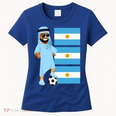 Argentina Sheik Argentina Flag Soccer Gift Women's T-Shirt