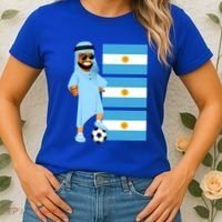 Argentina Sheik Argentina Flag Soccer Gift Women's T-Shirt thumb 2