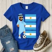 Argentina Sheik Argentina Flag Soccer Gift Women's T-Shirt thumb 3