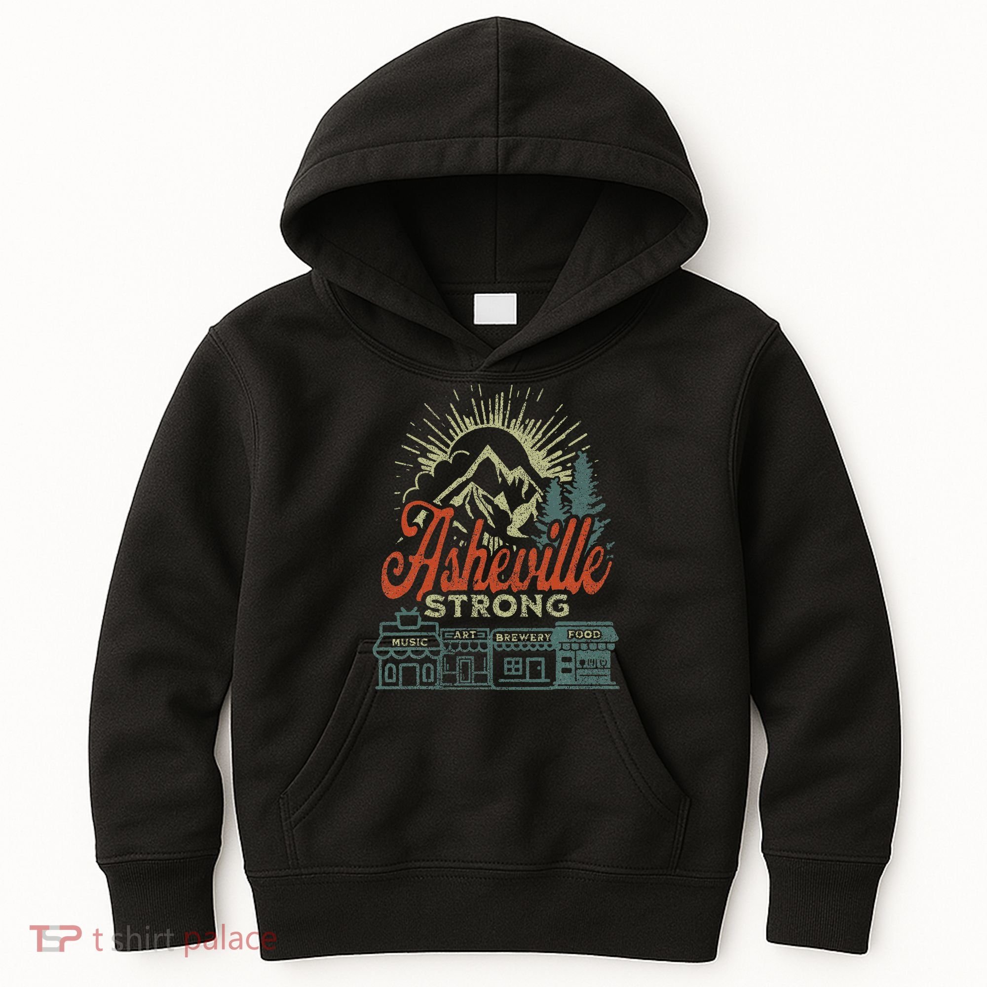 Asheville Strong Asheville North Carolina Kids Hoodie