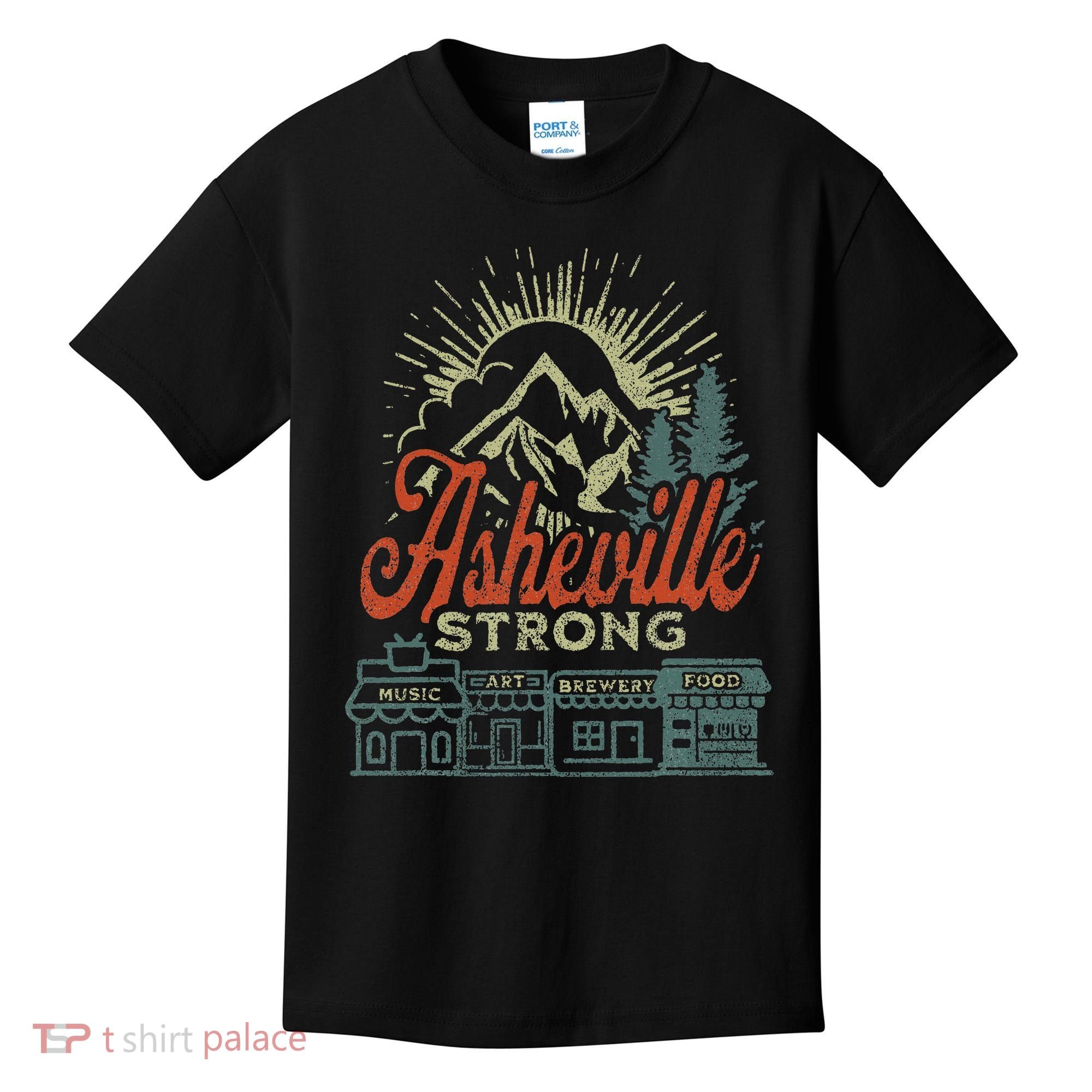 Asheville Strong Asheville North Carolina Kids T-Shirt