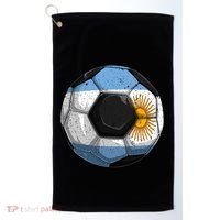Argentina Soccer Argentina Flag Argentinian Boys Gift Golf Towel thumb 0