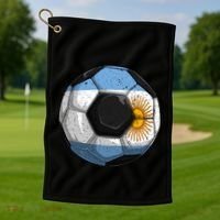 Argentina Soccer Argentina Flag Argentinian Boys Gift Golf Towel thumb 1