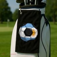 Argentina Soccer Argentina Flag Argentinian Boys Gift Golf Towel thumb 2