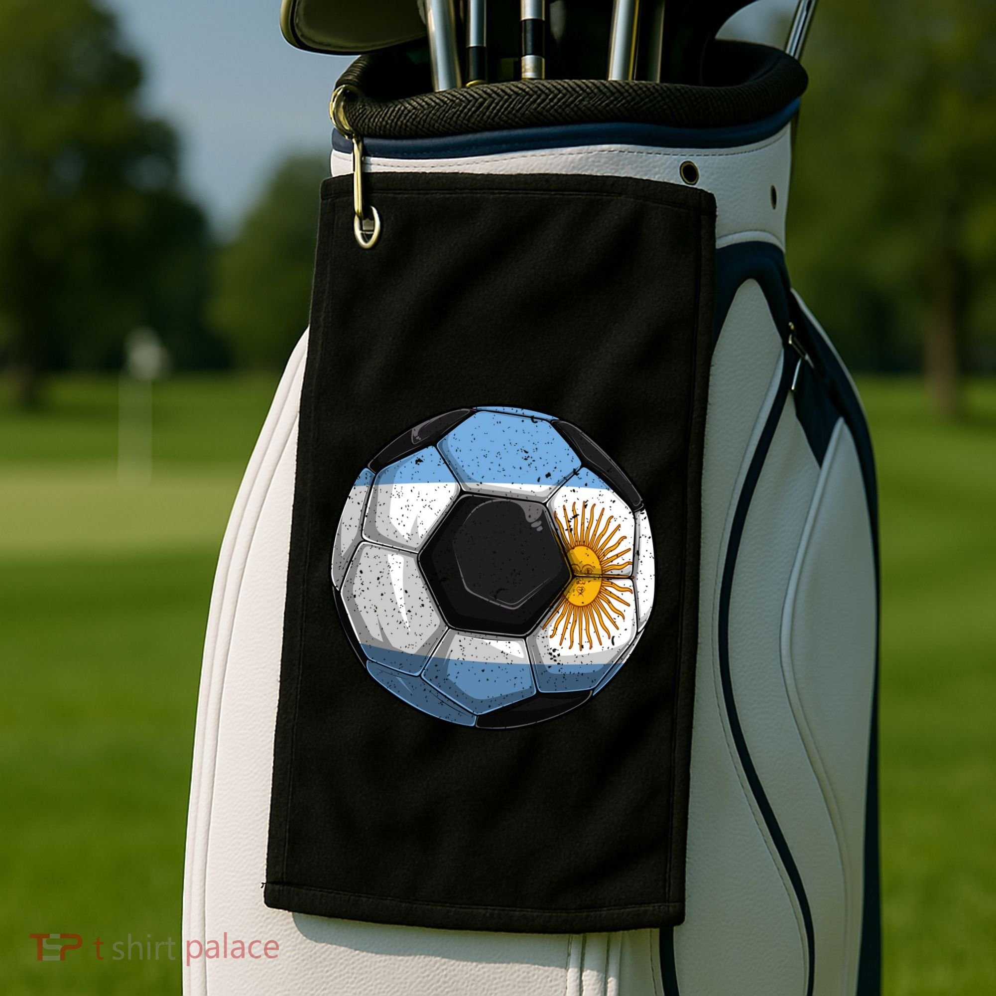 Argentina Soccer Argentina Flag Argentinian Boys Gift Golf Towel