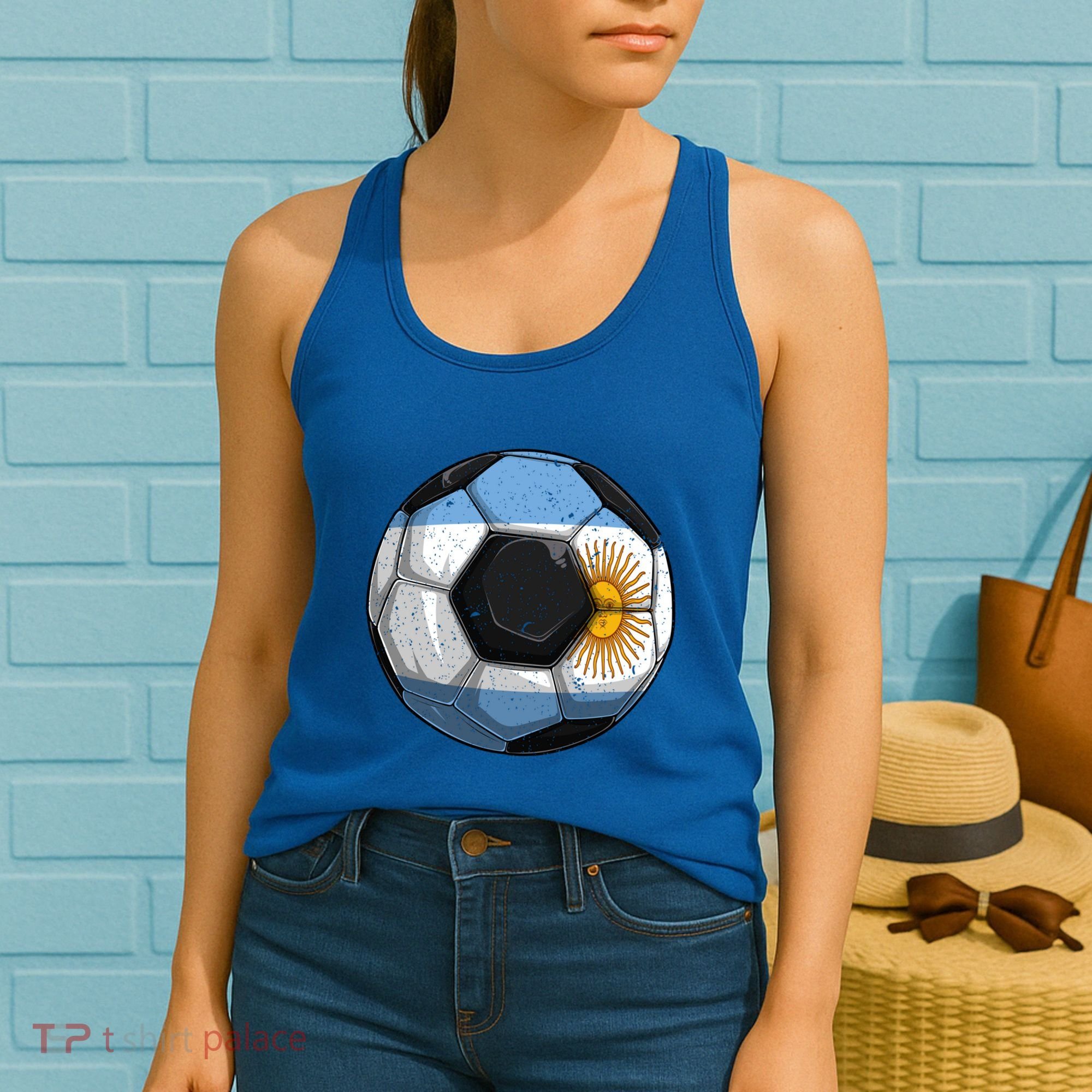 Argentina Soccer Argentina Flag Argentinian Boys Gift Women's Tank Top
