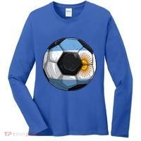 Argentina Soccer Argentina Flag Argentinian Boys Gift Women's Long Sleeve Shirt thumb 0