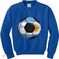 Argentina Soccer Argentina Flag Argentinian Boys Gift Kids Sweatshirt thumb 0