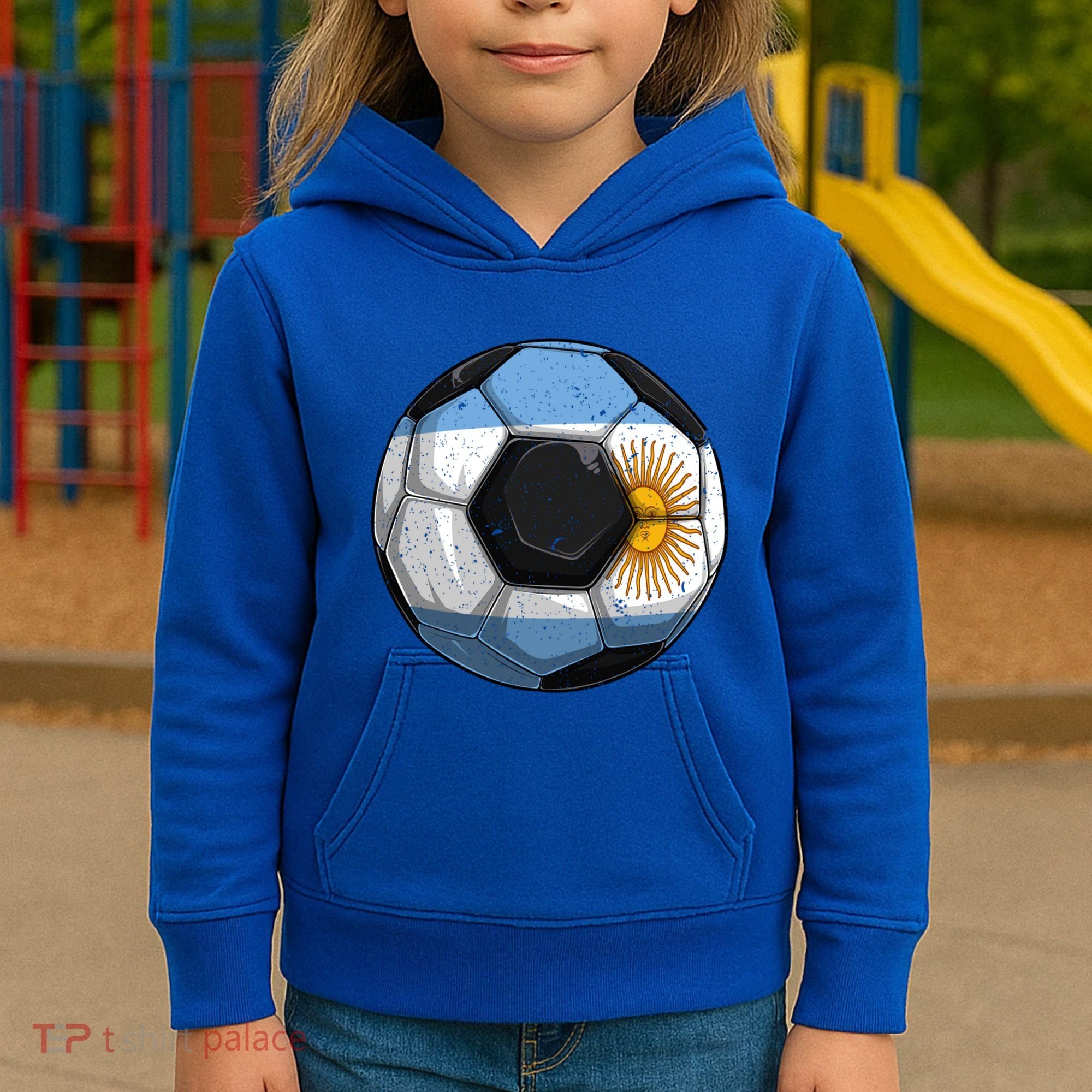 Argentina Soccer Argentina Flag Argentinian Boys Gift Kids Hoodie