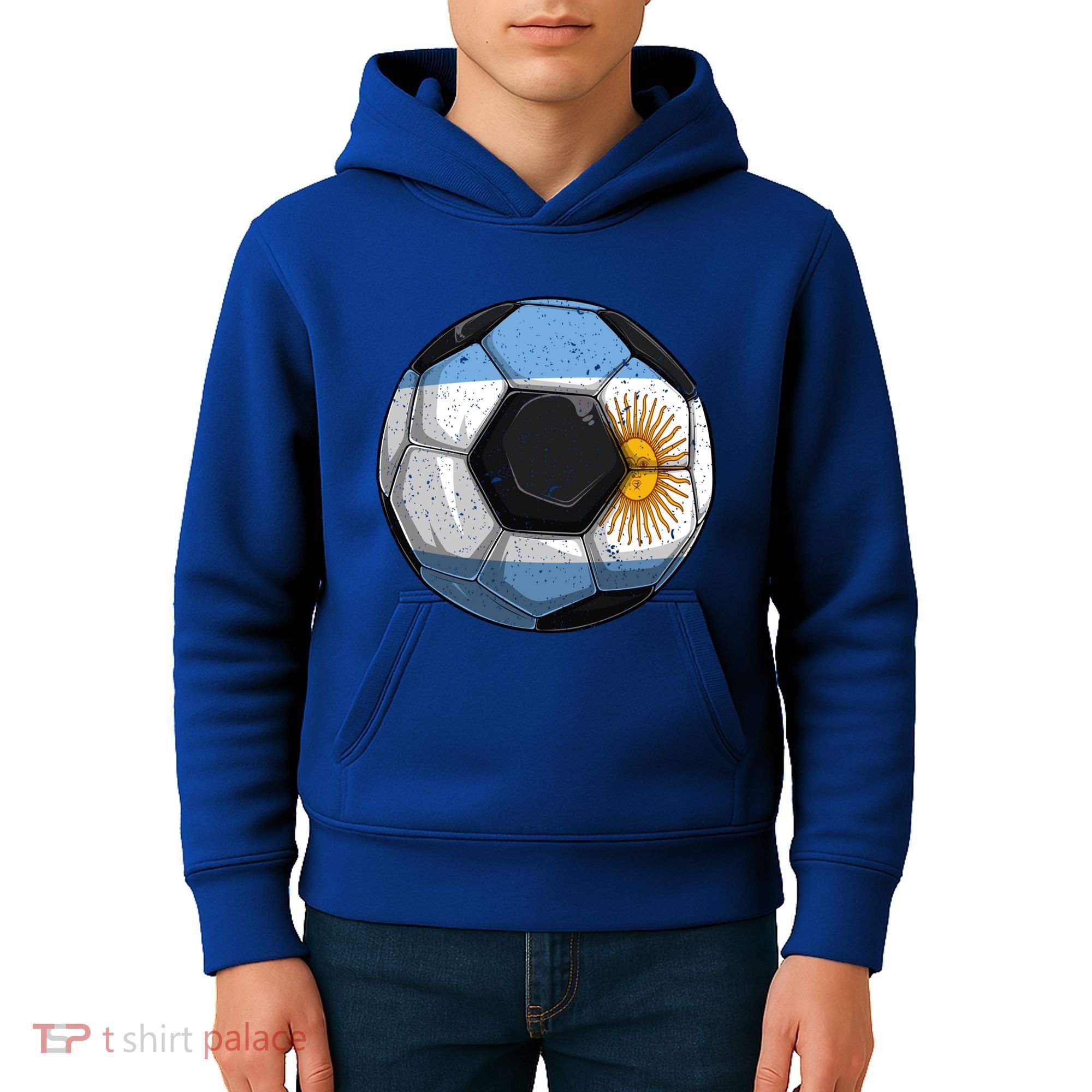 Argentina Soccer Argentina Flag Argentinian Boys Gift Kids Hoodie