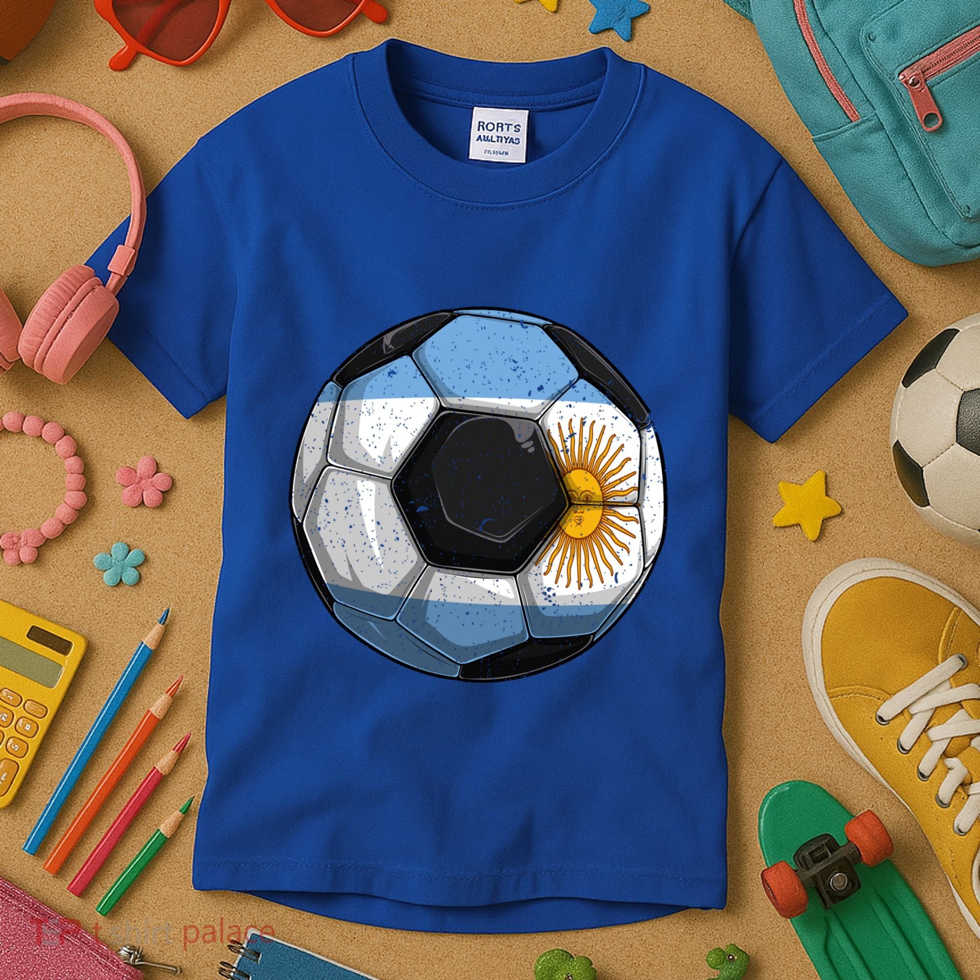 Argentina Soccer Argentina Flag Argentinian Boys Gift Kids T-Shirt