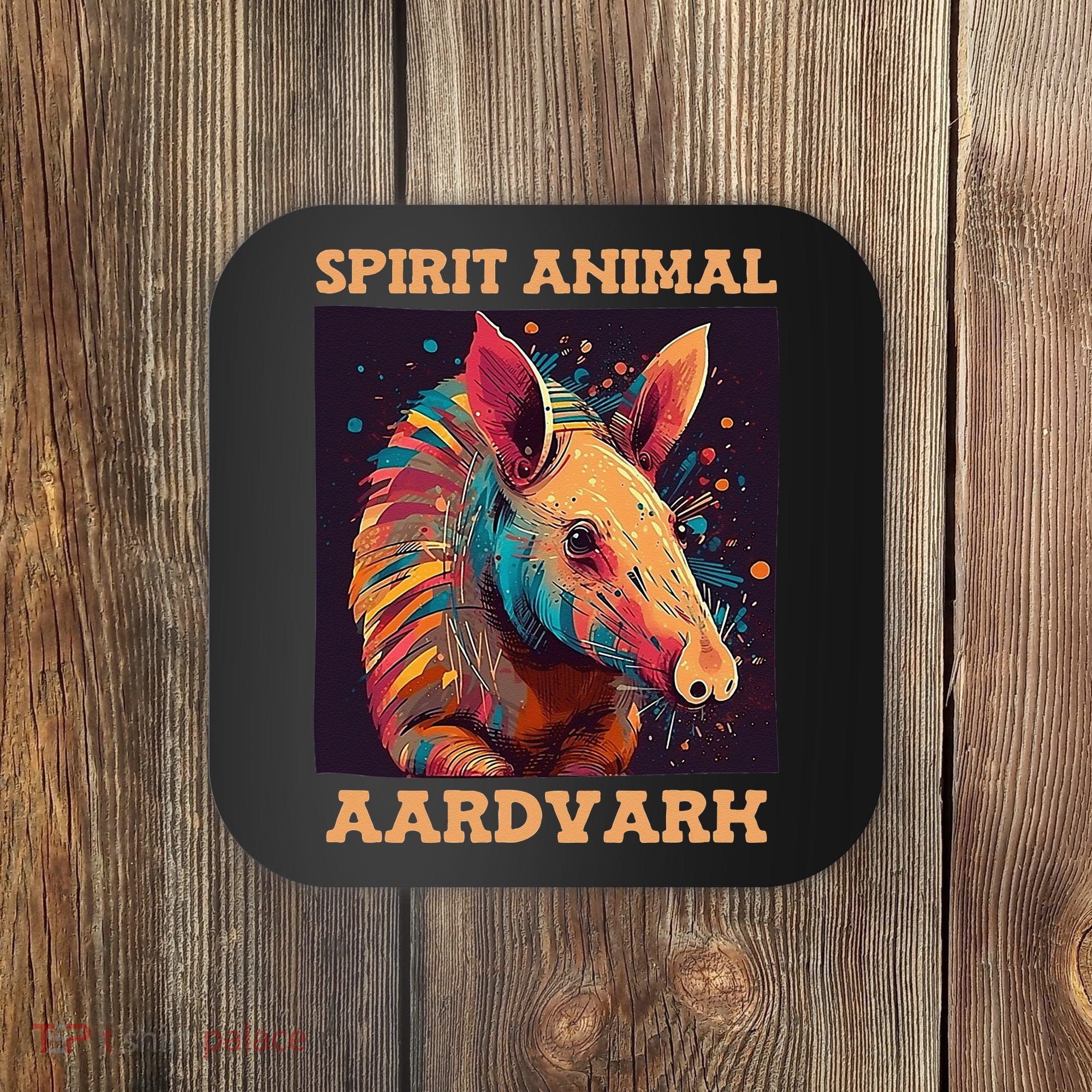 Aardvark Spirit Animal Coaster