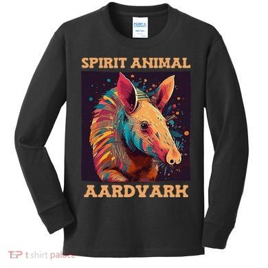 Aardvark Spirit Animal Kids Long Sleeve Shirt