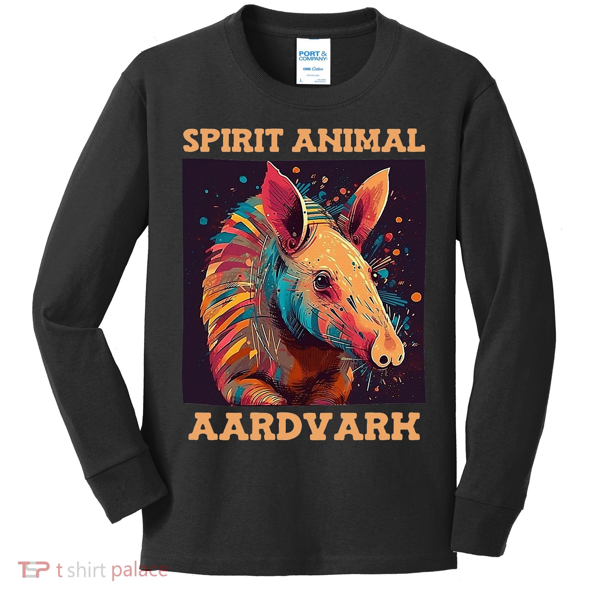 Aardvark Spirit Animal Kids Long Sleeve Shirt