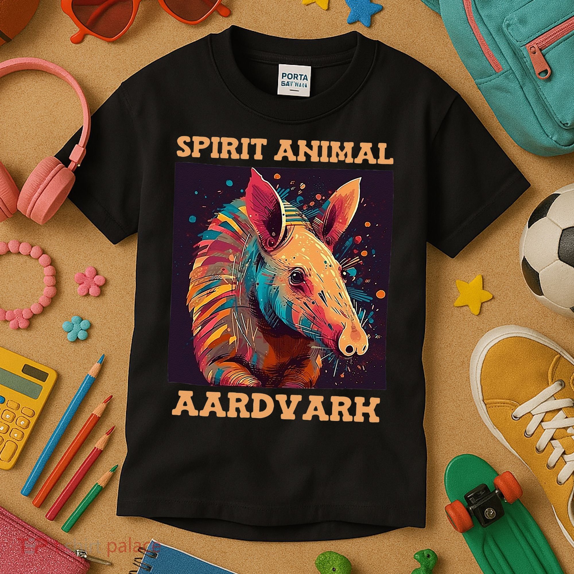 Aardvark Spirit Animal Kids T-Shirt