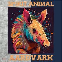 Aardvark Spirit Animal Kids Colorblock Raglan Jersey thumb 2