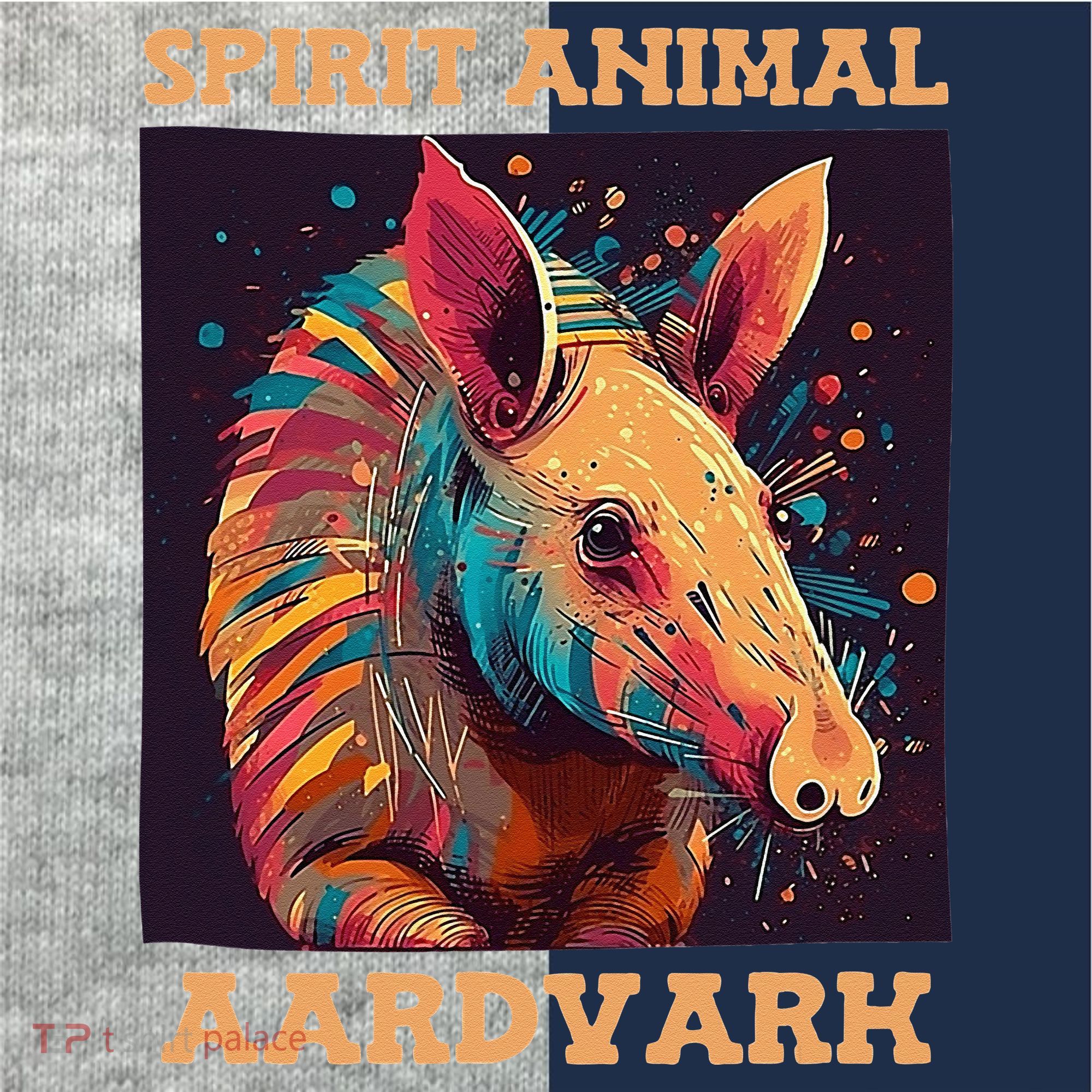 Aardvark Spirit Animal Kids Colorblock Raglan Jersey