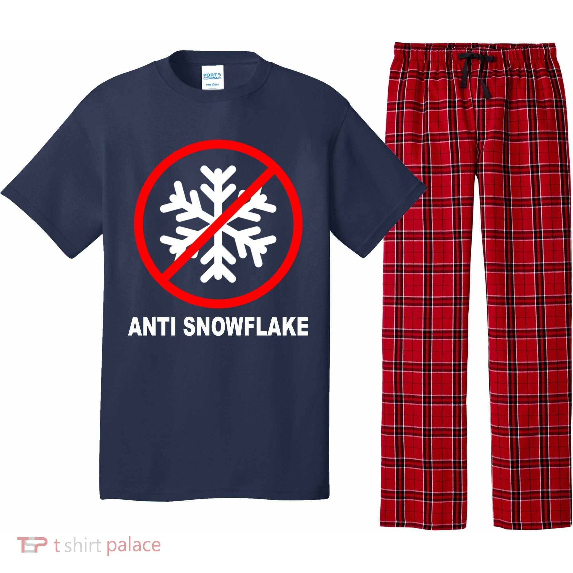 Anti Snowflake Pajama Set