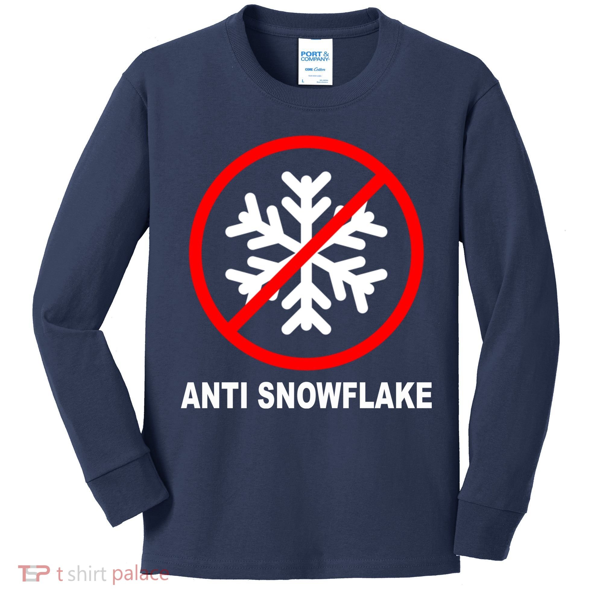 Anti Snowflake Kids Long Sleeve Shirt