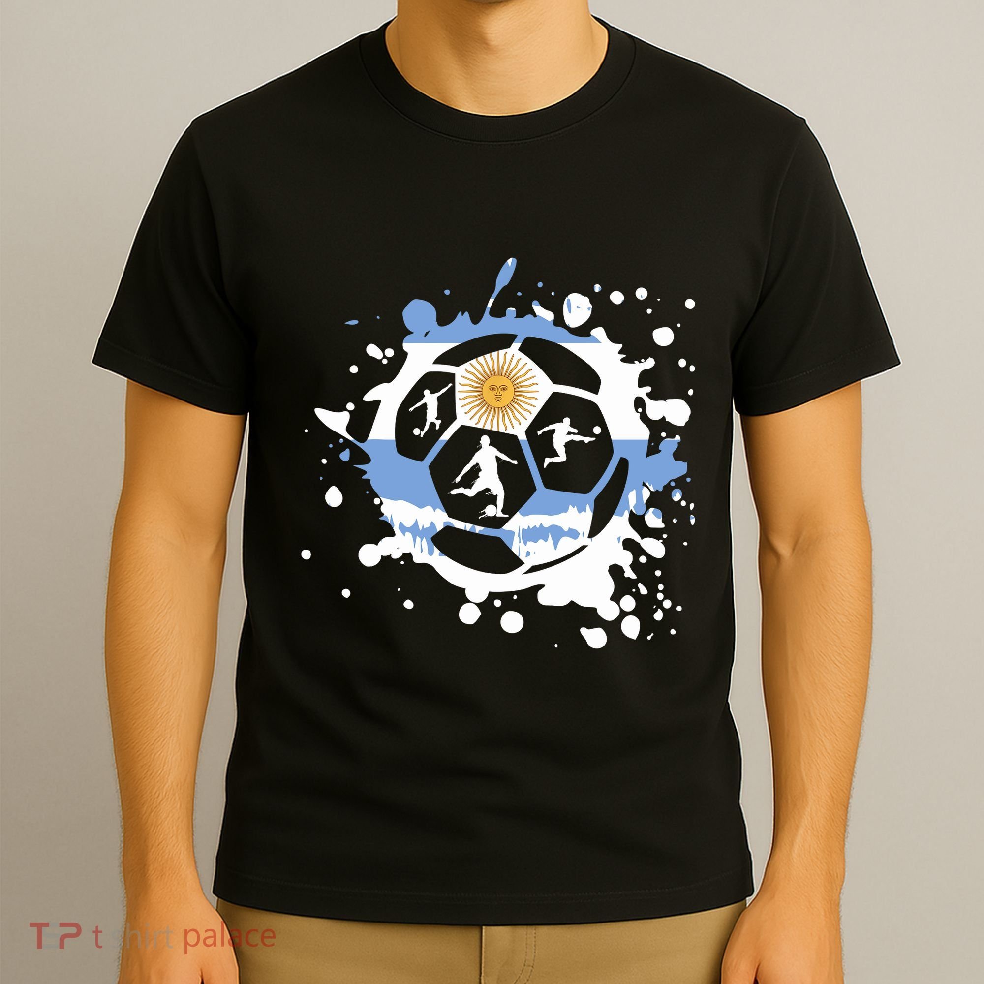 Argentina Soccer Argentinian Flag Jersey Football Fans T-Shirt