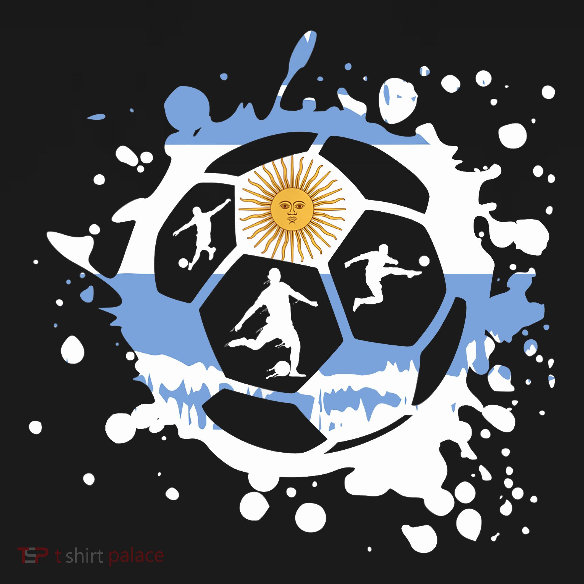 Argentina Soccer Argentinian Flag Jersey Football Fans T-Shirt