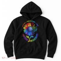 Autism Sunflower Autism Awareness Sunflower Hoodie thumb 0